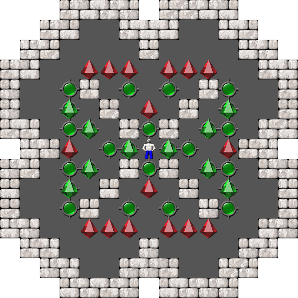 Sokoban Sasquatch 03 Arranged level 21